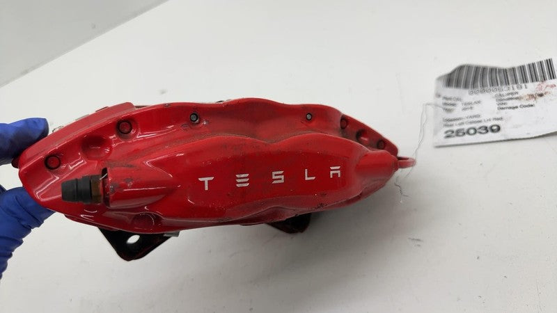 ⭕ 16-20 Model S X Rear Driver Side Brembo Brake Caliper Red Left LH 10