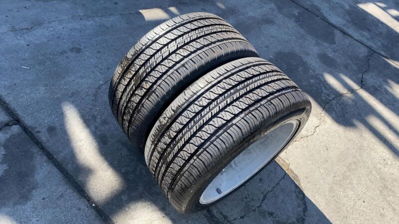 2021-2023 Tesla Model S PAIR of Rear Wheel Rim 19" w/ Continental Tire 285/40R19