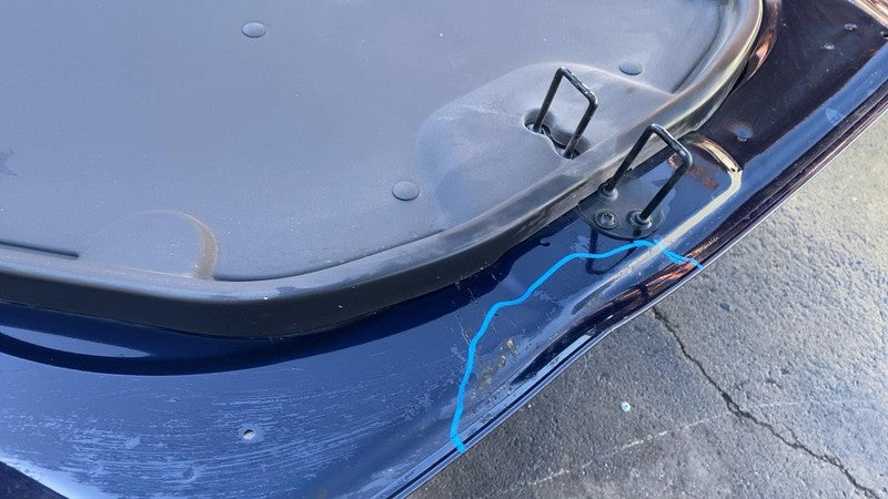 2012-2015 Tesla Model S Front Bonnet Hood Shell Panel w/ Insulation Liner - Blue