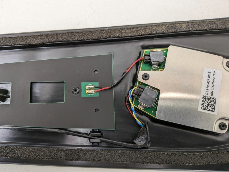 110043700B ⭕ 17-23 Model 3 Driver Side B-Pillar Applique Glass w/ Camera Left 1109253-00-J