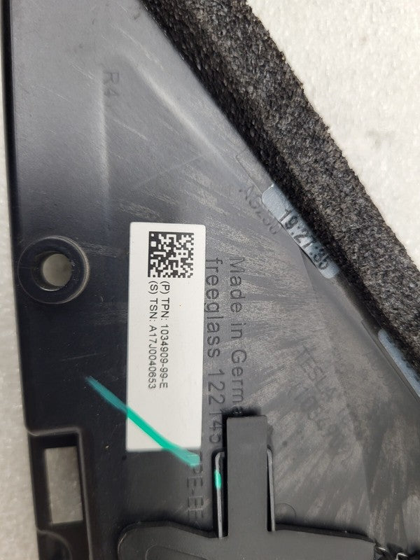 103490999E ⭕16-20 Model X Front Right Door Quarter Applique Corner Glass Cover 1034909-99-E