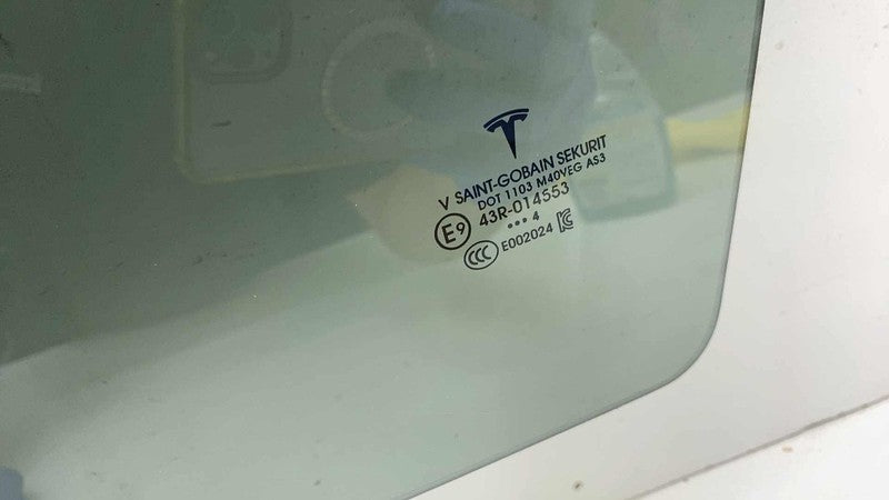 E9 43R-014553 ⭕ 2020-2024 Tesla Model Y MY Rear Driver Side Door Window Glass Left LH Assembly