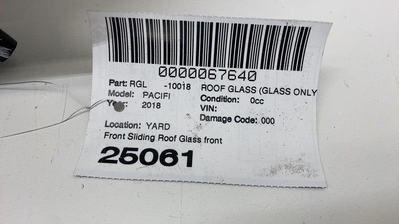 ⭕ 2017-2024 Chrysler Pacifica Upper Roof Sunroof Moonroof Glass Assembly OEM