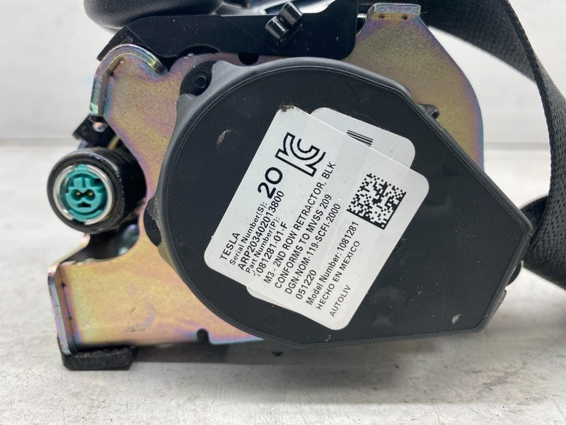 1081281 01 F ⭕17-23 Tesla Model 3 Rear Left or Right 2nd Row Seat Belt Retractor 1081281-01-F