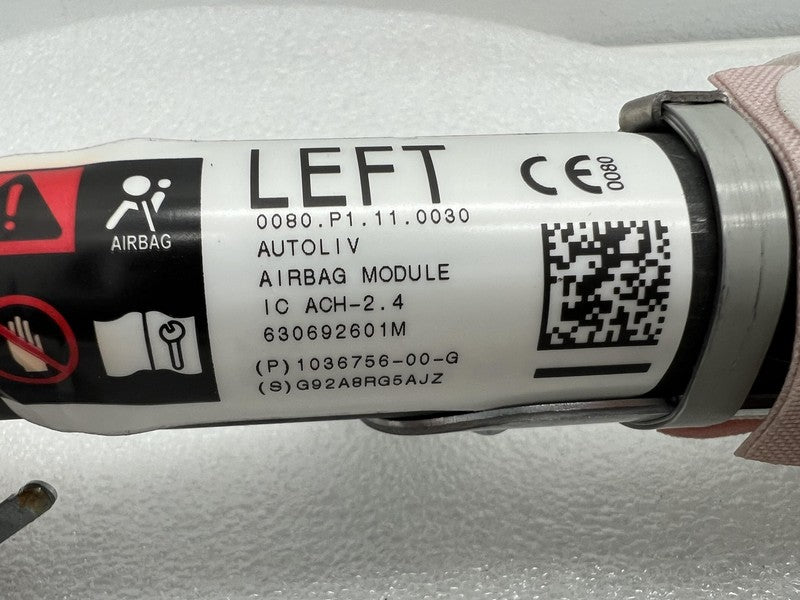 1036756-00-G ⭕ 2016-2023 Tesla Model X Front Left 1st Row Roof Curtain Airbag LH 1036756-00-G