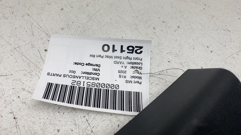 PT01168939 A ⭕ 2025 Rivian R1S Front Passenger Side Seat Trim Cover Panel Right PT01168939-A