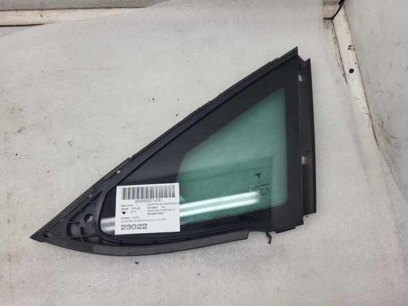 2012-2020 Tesla Model S MS Rear Driver Side Quarter Fixed Glass Left LH Assembly