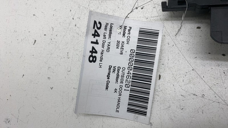 2022-2024 Kia EV6 Rear Driver Side Exterior Door Handle Outside Left Gray - KLG