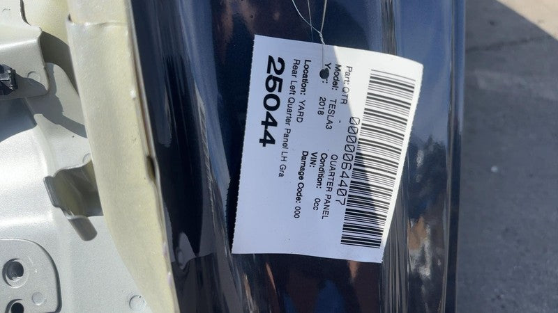 ⭕ 2017-2020 Tesla Model 3 Rear Left Quarter Panel Structural Frame Cut