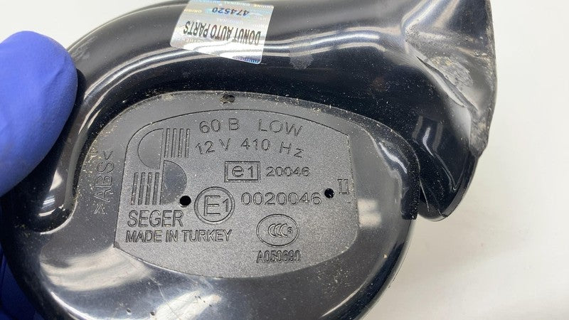 187743000B 2024 2025 Tesla Cybertruck Seger Low Pitch Tone Horn 12V 410 Hertz with Bracket