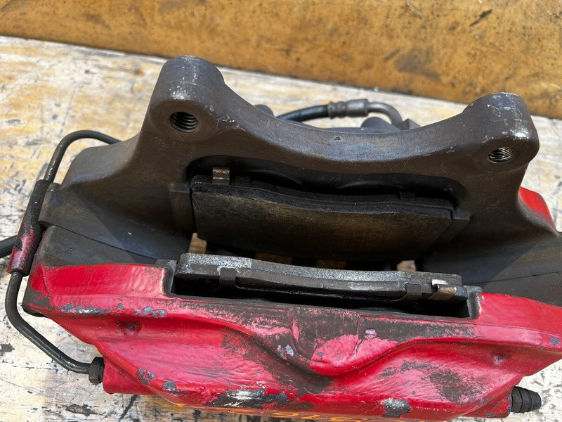 ⭕ 2012-2020 Tesla Model S Front Driver Side Caliper Red w/ Brake Hose