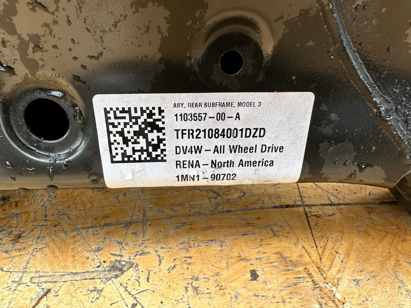 110355700A ⭕ 2017-2023 Tesla Model 3 M3 Rear Subframe Cradle Crossmember Assy 1103557-00-A