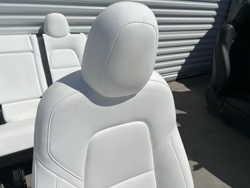 ⭕ 2020-2022 Tesla Model Y Complete Front & Rear Interior Seat Cushion Assy White