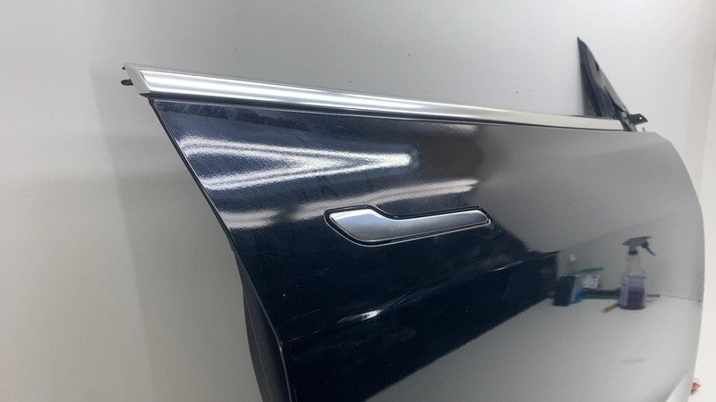 ⭕ 2017-2020 Tesla Model 3 Front Passenger Side Door Shell Panel Right Black PBSB
