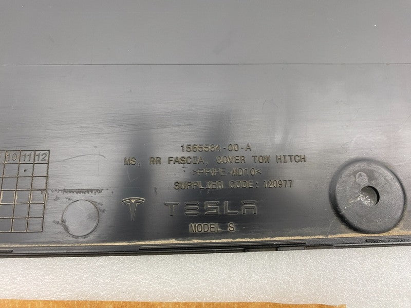 156558400A ⭕ 21-23 Tesla Model S Rear Bumper Fascia Trailer Tow Hitch Cover 1565584-00-A