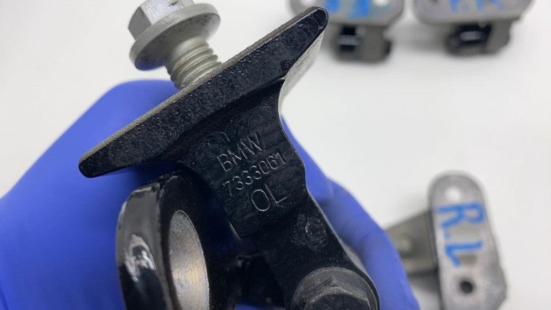 7333059 2017-2023 BMW 530e 530i G30 SET of Front & Rear Door Upper & Lower Hinge Black