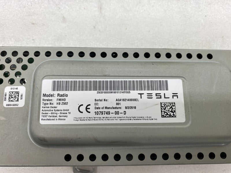 1079749 00 D ⭕ 17-23 Model 3 Harman Becker HB Z502 Radio Receiver Control Module 1079749-00-D