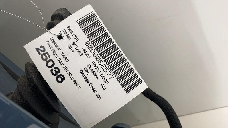 ⭕ 13-19 Mercedes-Benz B-Class Front Passenger Door Shell Panel Right RH Blue 894