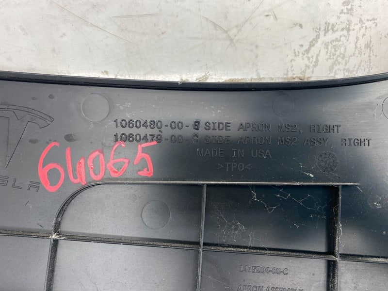 1060480 00 B ⭕ 2016-2020 Tesla Model S Under Hood Apron Frunk Trim Panel Right 1060480-00-B