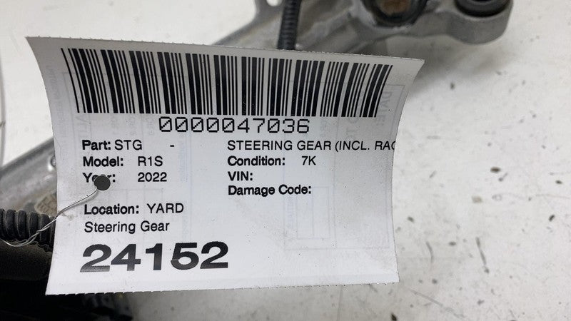 2022-2024 Rivian R1T R1S Steering Gear Rack Pinion Tie Rod Electric Power Motor