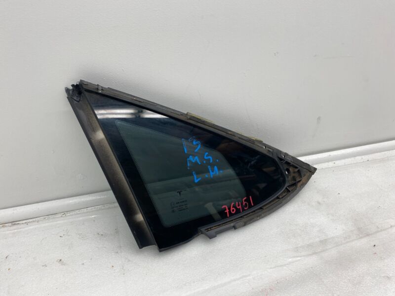 2012-2020 Tesla Model S MS Rear Driver Side Quarter Fixed Glass Left LH Assembly