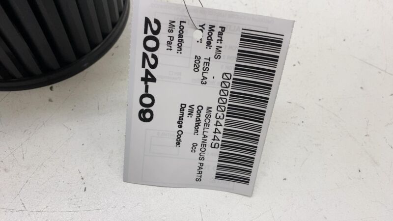 2017-2022 Tesla Model 3 M3 HVAC Heater Climate Control A/C Blower Motor Fan Assy