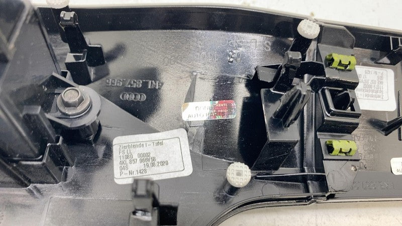 4KE857397 19-23 Audi E-Tron Headlight Lamp Switch w/ Lower Side Bezel Cover Trim 4K1941501