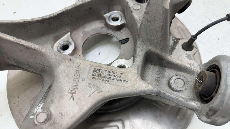 104441100G ⭕ 2017-2023 Tesla Model 3 Rear Left Spindle Knuckle w/ Dust Shield 1044411-00-G