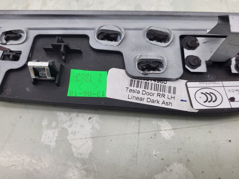 103582622B ⭕2016-2020 Tesla Model X Rear Door Trim Cover Molding Dark Ash Left 1035826-22-B