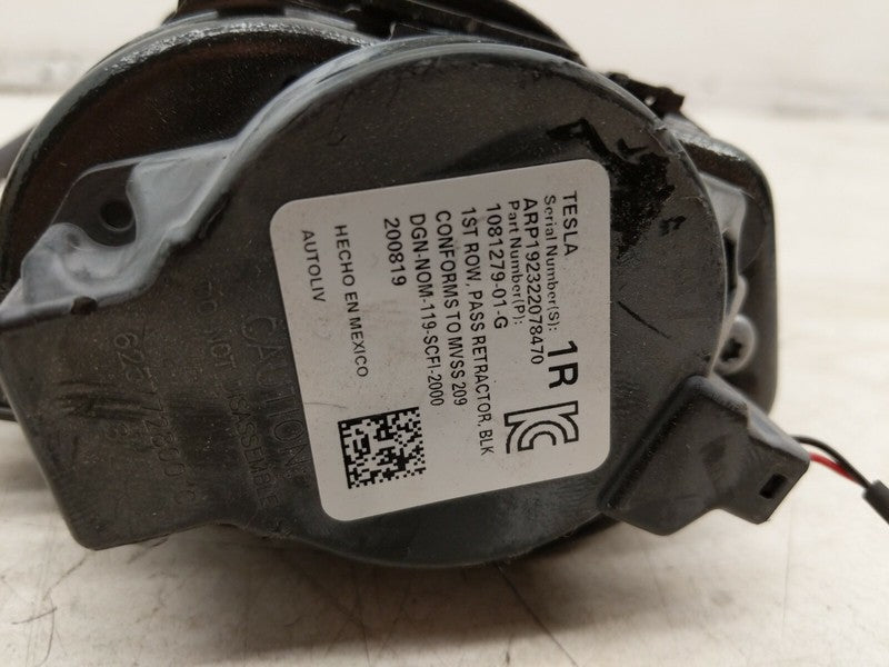 1081279-01-G ⭕ 2017-2022 Tesla Model 3 Front Side Seat Belt and Retractor Right 1081279-01-G