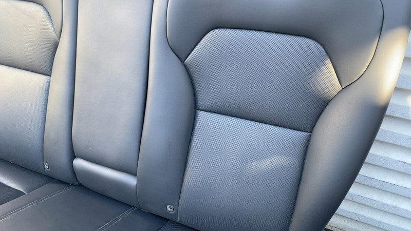 ⭕ 24-25 Model 3 Rear 2nd Row Black Leather Seat Upper + Lower Cushion Perforated