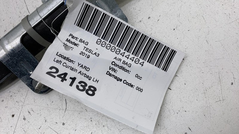 ⭕ 2017-2023 Tesla Model 3 Driver Roof Curtain Airbag Module Left 10778