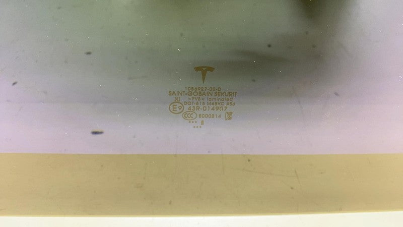 ⭕ 17-19 Model 3 Middle Panoramic Sunroof Fixed Roof Glass Moonroof 108