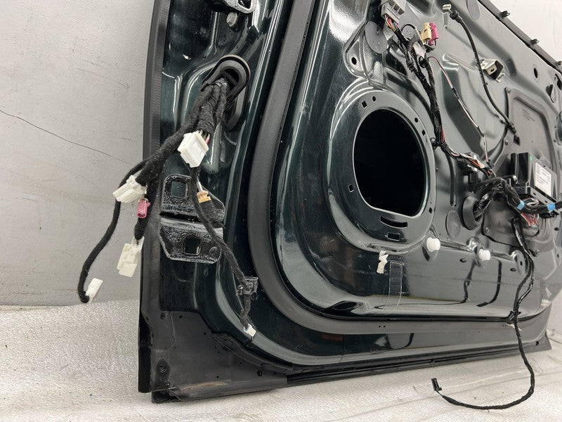 ⭕ 12-15 Tesla Model S Front Passenger Side Door Shell Panel Right Gree