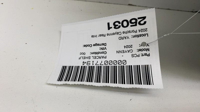 9Y3.867.769.E.OF5 ⭕ 2024 Porsche Cayenne Rear Parcel Shelf Luggage Compartment Cover 9Y3867769EOF5