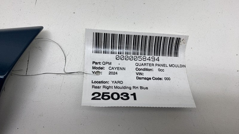 ⭕ 2024 Porsche Cayenne Rear Right Quarter Panel Spoiler Winglet Moldin