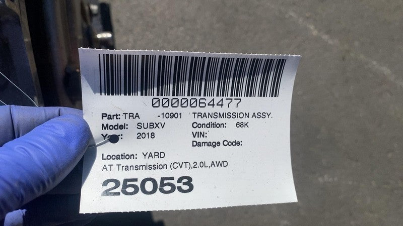 ⭕ 2018-2019 Subaru Crosstrek 2.0L Automatic Transmission CVT Auto Trans A/T AWD