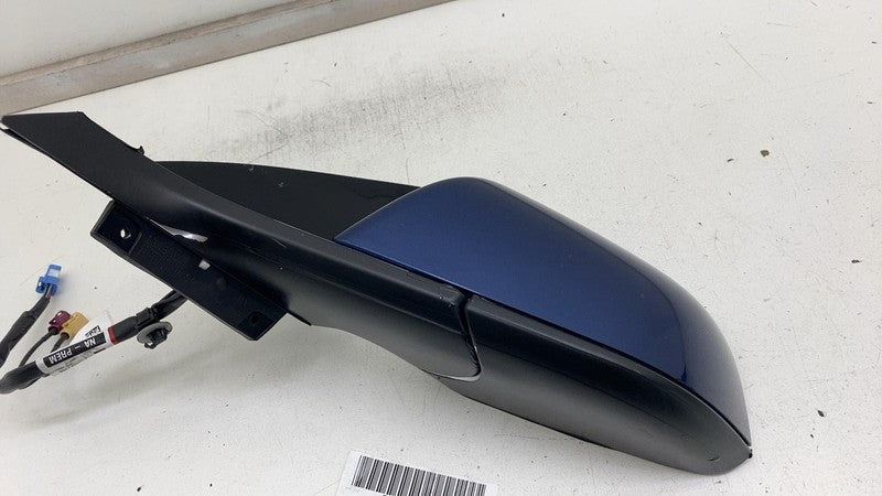 ⭕ 17-20 Model 3 Front Left Exterior Rear View Door Mirror Blue PPSB 11