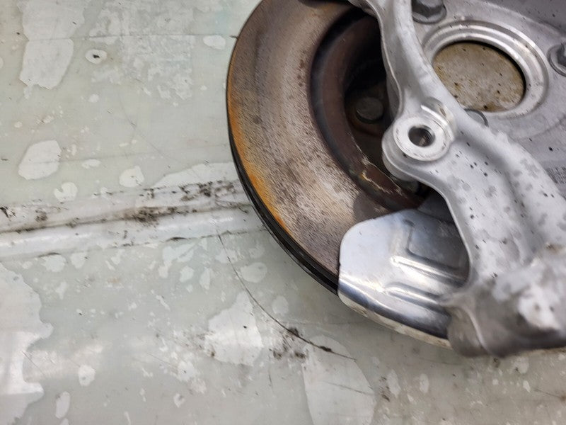 ⭕ 17-23 Model 3 Front Left Spindle Knuckle + Hub + Brake Disc Rotor 10