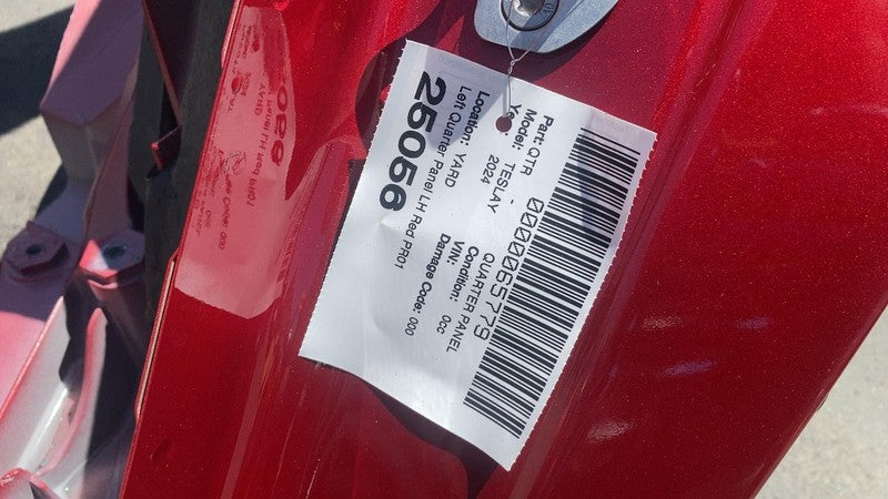⭕ 2020-2024 Tesla Model Y Rear Left Quarter Panel Structural Cutout LH Red PR01