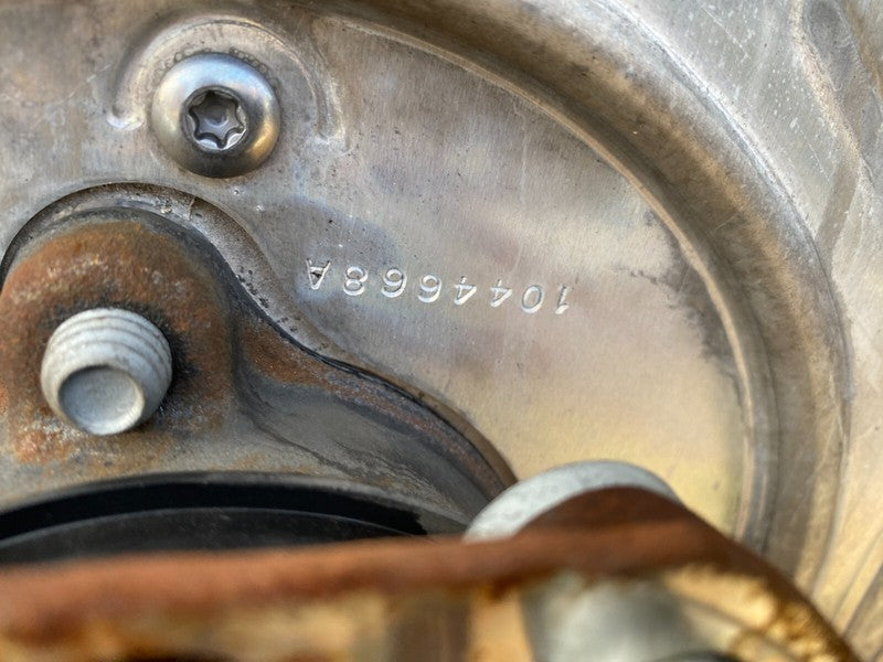 1044416 00 F 17-23 Model 3 Rear Right Side Spindle Knuckle w/ Shield & Wheel Hub 1044416-00-F