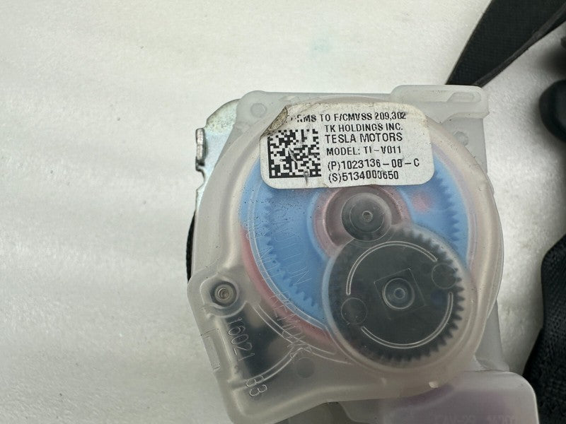 102313600C ⭕ 16-20 Model S Rear Driver Side 2nd Row Seat Belt & Retractor Left 1023136-00-C