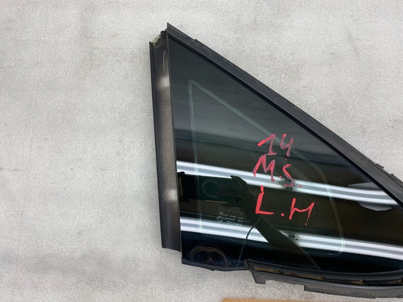 E6 43R-008010 ⭕ 2012-2015 Tesla Model S Rear Driver Side Quarter Fixed Glass Left 6007188-00-I