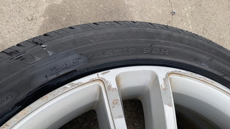 ⭕ 12-15 Model S MS Wheel Rim 19x8.0+40mm + Hankook Tire 245/45 R19 600