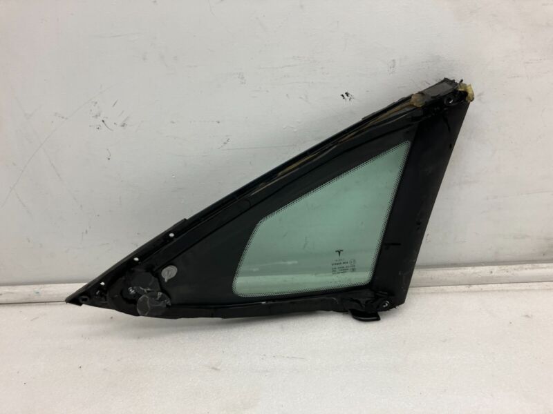 E6 43R-008010 2012-2015 Tesla Model S MS Rear Driver Side Quarter Fixed Glass Left LH Assembly