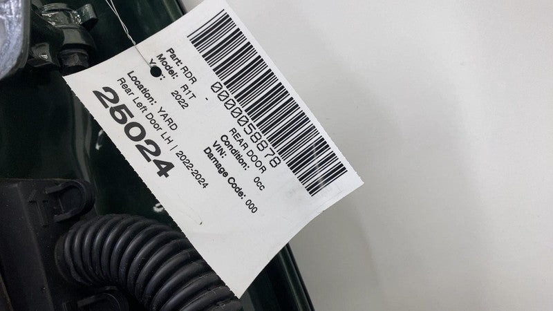 ⭕2022-2024 Rivian R1T Rear Driver Side Door Shell Panel Left Forest Green EXP006