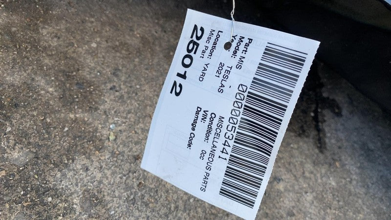 2021-2024 Tesla Model S Driver Side B-Pillar Structural Cutout Left Black - PBSB