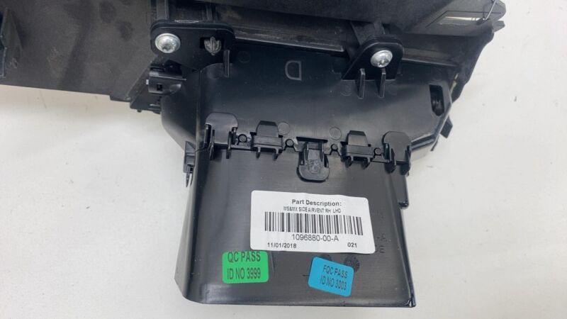 1096877 00 A 2012-2020 Tesla Model S SET of Dash A/C Air Vent Outlet Dashboard Trim Panel OEM