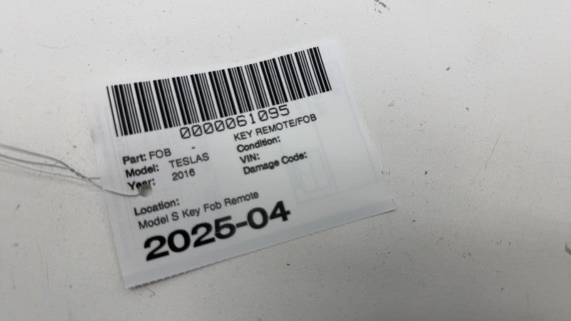 Does not apply Key Remote/fob TESLA S 16