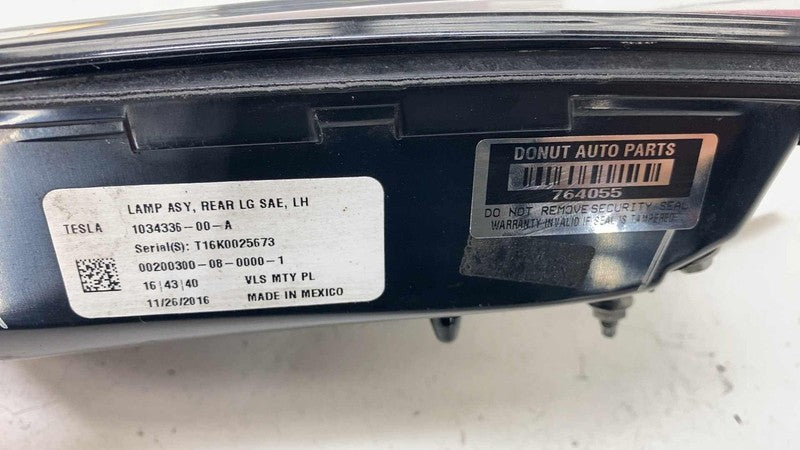 103433600A ⭕ 2016-2020 Tesla Model X Rear Left Inner Taillight Led Tail Lamp 1034336-00-A